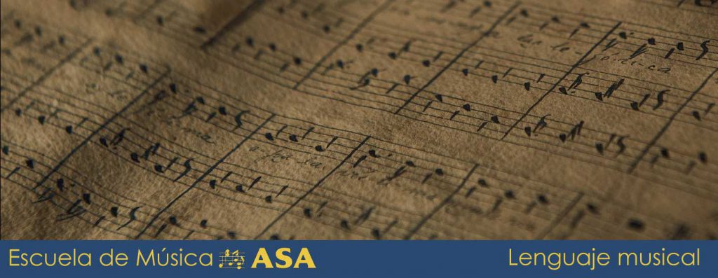 Imagen de partitura antigua para glosar las clases de lenguaje musical
